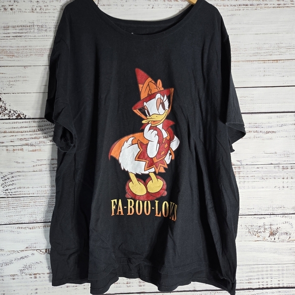Disney Halloween Daisy Duck Witch Costume Fa-BOO-Lous Womans Sz 6X T-Shirt - Picture 1 of 6